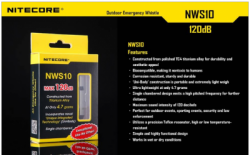 large WHISTLE NITECORE ALUMINIUM WS10 BALIDIVESHOP 9